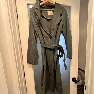 Everlane Teal Trench coat
